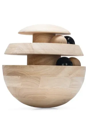 Designed By Lotte Kattenspeelgoed Neya Hout Bruin 16x16x16 cm Koopje